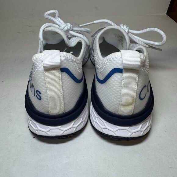 Calvin Klein Womens 6 M White Multi Texture Amory Lace Up Sneakers DISPLAY JH8 - Picture 4 of 6